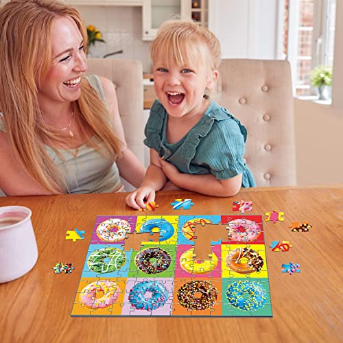 fishwisdom 100 Piece Donuts Jigsaw Puzzle for Kids Teens Age 4-8 Gift Family Time (Donuts) by fishwisdom