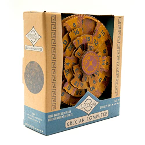 True Genius: Grecian Computer Brainteaser Puzzle, High Quality Gift for History Buffs, Brainteaser for Curious Minds, Ages 7 and up from Project Genius