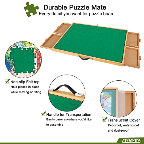ALL4JIG Adjustable Jigsaw Puzzle Board with 4 Drawers & Cover - 3-Tilting-Angle Jigsaw Puzzle Table for Adults Jigsaw Portable Puzzle Table Top Easel (MEDIUM-1500) by ALL4JIG