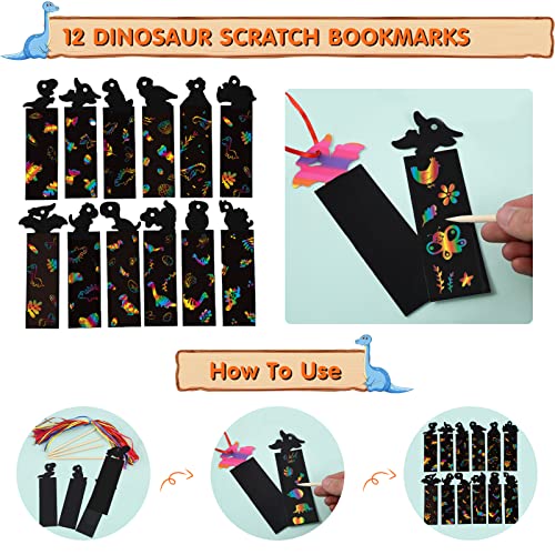 Dinosaur Party Favors, 134Pcs Dinosaur Birthday Party Supplies - Dino Gift Bags, Dinosaur Eggs, Glow In Dark Dinosaur Figures for Dinosaur Birthday Party, Prizes Pinata Fillers Goodie Bag Stuffers by Thesixowls