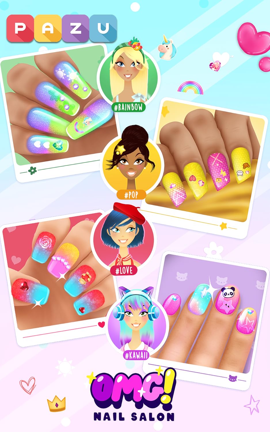 Girls Nail Salon - Manicure games for kids by Pazu
