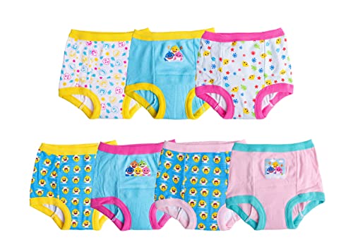 Baby Shark Baby Potty Training Pant Multipacks, Shark Pink 7pk, 3T from Baby Shark