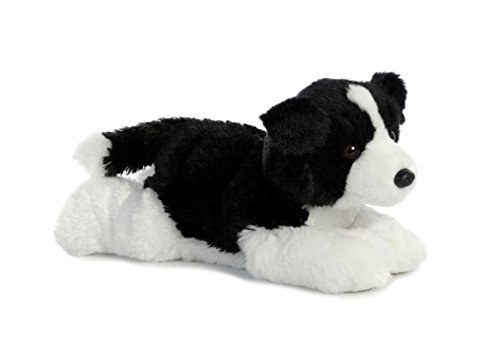 TheMogan 12" Cami Border Collie Dog Puppy Plush Stuffed Animal Toy Black & White by Aurora World, Inc.