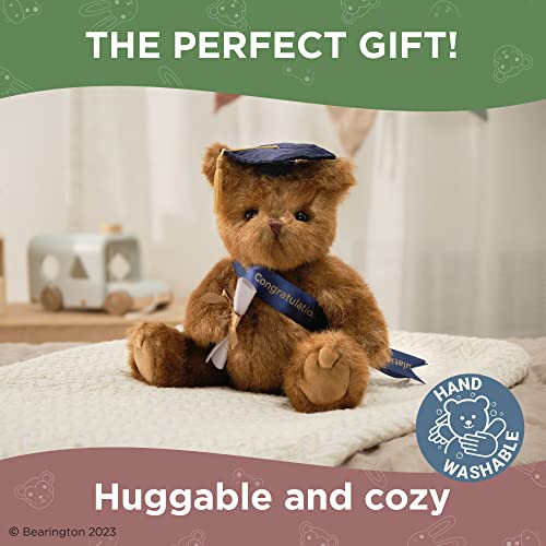 Bearington Smarty Class of 2023 Graduation Plush Teddy Bear Stuffed Animal, Blue Cap, 10 Inch from NQD