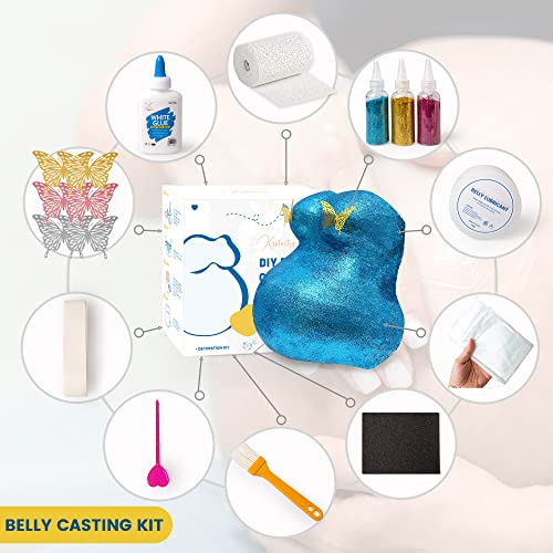 Krstartiz Belly Cast Kit Pregnancy - Belly Casting Kit for Expecting Mothers, Unique Keepsake Pregnancy Casting Belly Kit, Perfect Baby Shower & Pregnancy Gifts by Krstartiz