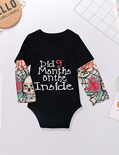 Baby Boy Clothes Fake Tattoo Sleeve Onesie Romper Rockabilly Bodysuits Clothes 0-3 Months by 