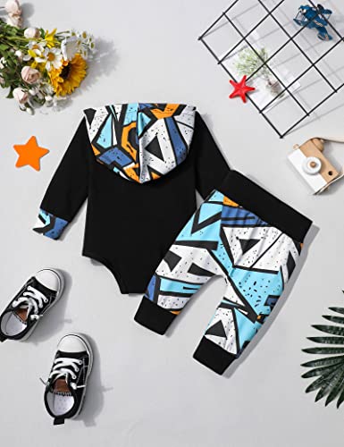 Baby Boy Clothes 9-12 Months Baby Clothing Boy Hoodies Romper Winter Toddler Baby Boy Outfit 2Pcs Set Cute Clothes Family Photo Outfits Fall Outfits from 
