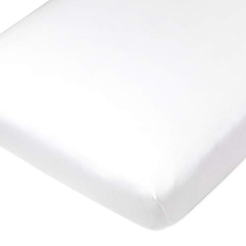 HonestBaby Organic Cotton Fitted Crib Sheet, Bright White, One Size by HonestBaby