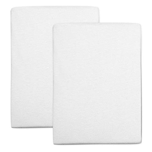 HonestBaby Organic Cotton Fitted Crib Sheet, Bright White, One Size by HonestBaby