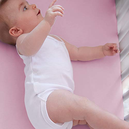 HonestBaby Organic Cotton Fitted Crib Sheet, Bright White, One Size by HonestBaby