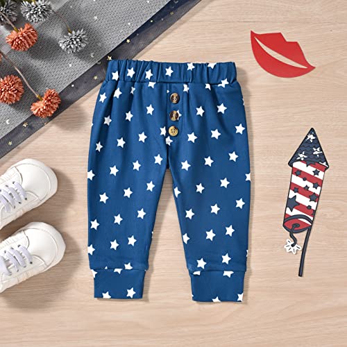 Aalizzwell Newborn Baby Boys 4th of July Clothes 1st Independence Day Outfit American Flag Clothing NB USA Patriotic Stars Stripes from 