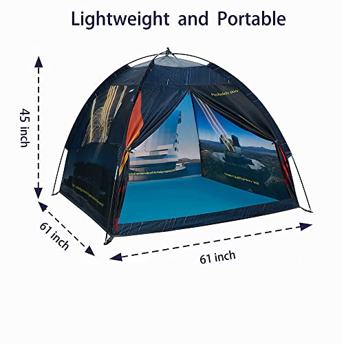 Mnagant Kids Play Tent -61âx61âx53â Imaginative Play Popup Tent Dome Tent Playhouse for Kids Indoor / Outdoor Fun-The Observatory Universe Space Theme Kid Tent for Boys and Girls from Mnagant