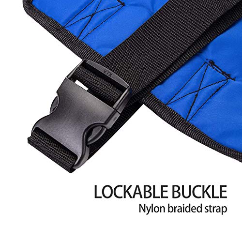 Kangwell Patient Lift Belt Assistance Belt with 5 Colors Handles(73Inch), Non-Slip Transfer Belt, for Medical Lifting Assistance, Gait Belts for Physical Therapy (Blue) from CQ