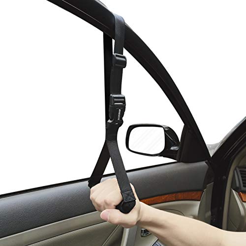 ZHEEYI Automotive Standing Aid Safety Grab Handle Adjustable Vehicle Support Strap Portable Nylon Car Assist Device Grip Handle for Elderly, Disability by ZHEEYI