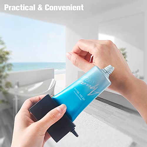 CORNERIA 2pcs Toothpaste Tube Squeezer Plus with Long Size 2.8IN - Premium ABS Plastic & Silicone pad Toothpaste Squeezer Rollers Even Tube Cosmetics, Tube Ketchup etc by CORNERIA