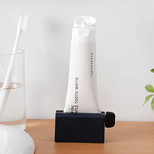 CORNERIA 2pcs Toothpaste Tube Squeezer Plus with Long Size 2.8IN - Premium ABS Plastic & Silicone pad Toothpaste Squeezer Rollers Even Tube Cosmetics, Tube Ketchup etc by CORNERIA