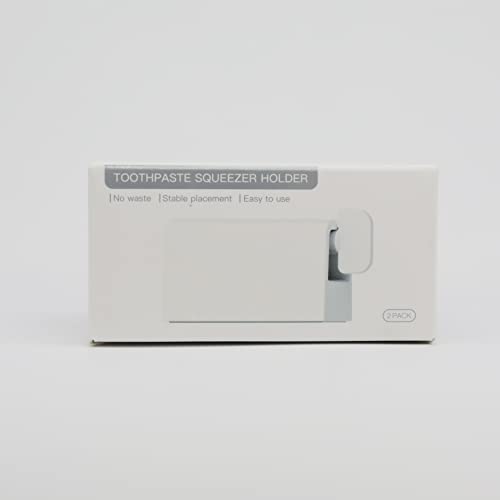 CORNERIA 2pcs Toothpaste Tube Squeezer Plus with Long Size 2.8IN - Premium ABS Plastic & Silicone pad Toothpaste Squeezer Rollers Even Tube Cosmetics, Tube Ketchup etc by CORNERIA