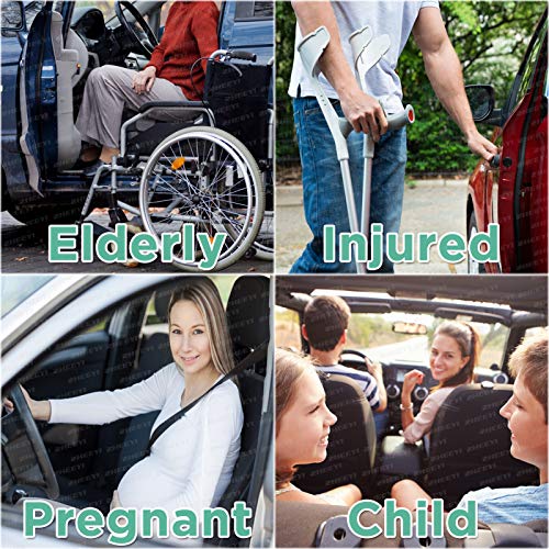 ZHEEYI Automotive Standing Aid Safety Grab Handle Adjustable Vehicle Support Strap Portable Nylon Car Assist Device Grip Handle for Elderly, Disability by ZHEEYI