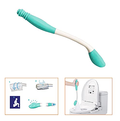 Long Reach Self Wipe Assist Comfort Wiper for Toilet Paper Tissue Grip Toilet Aid Wand - Ideal Daily Living Bathroom Aid for Limited Mobility by gowell