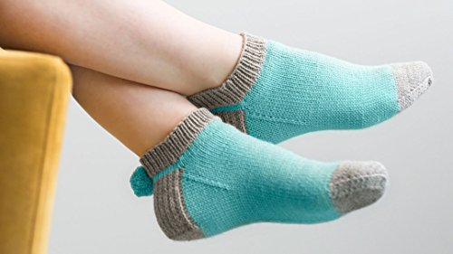 Knitted Pom Pom Socks by Creativebug