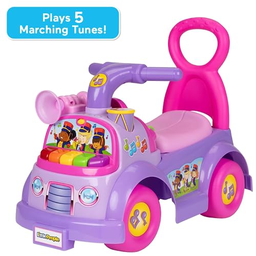Fisher Price Music Parade Purple Ride-On with 5 Different Marching Tunes! [Amazon Exclusive], Medium from Jakks Pacific Inc.