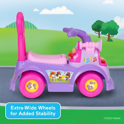 Fisher Price Music Parade Purple Ride-On with 5 Different Marching Tunes! [Amazon Exclusive], Medium from Jakks Pacific Inc.