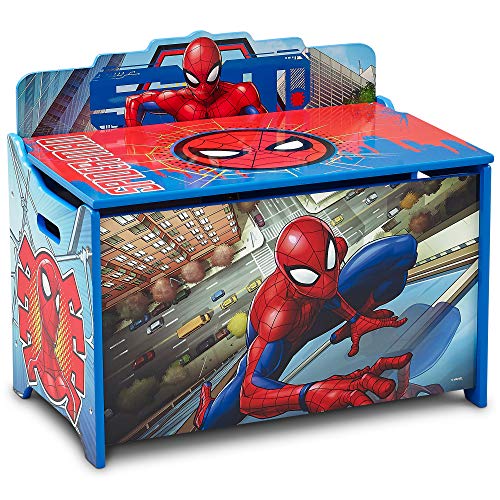 Delta Children Deluxe Toy Box, Spider-Man by AmazonUs/DEMQX