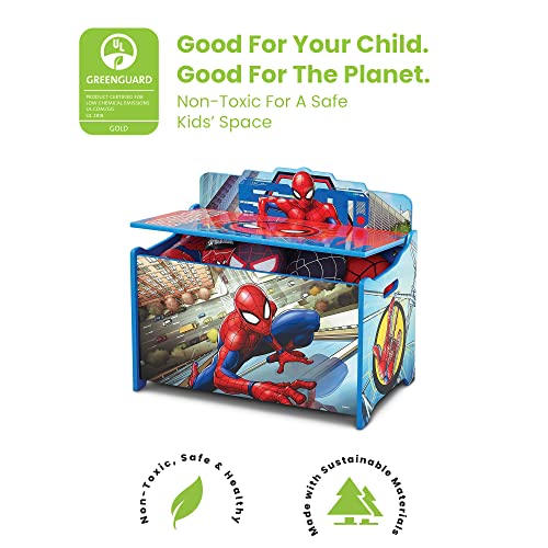 Delta Children Deluxe Toy Box, Spider-Man by AmazonUs/DEMQX