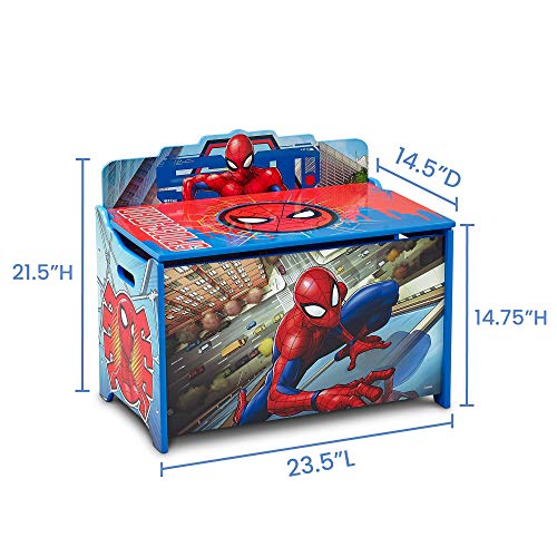Delta Children Deluxe Toy Box, Spider-Man by AmazonUs/DEMQX