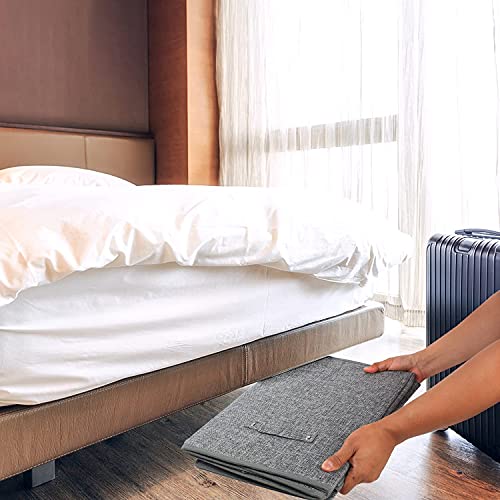 Large Toy Box Chest Storage with Flip-Top Lid, Collapsible Kids Storage Boxes Container Bins for Childrens Toys, Playroom Organizers, 25"x13" x16" (Linen Gray) from popoly