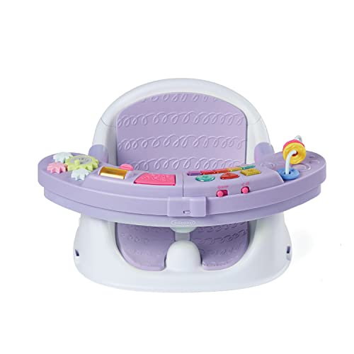Infantino Music & Lights 3-in-1 Discovery Seat and Booster for girls - Convertible booster, infant activity seat and feeding chair with electronic piano for sensory exploration for babies and toddlers from AmazonUs/INFCT