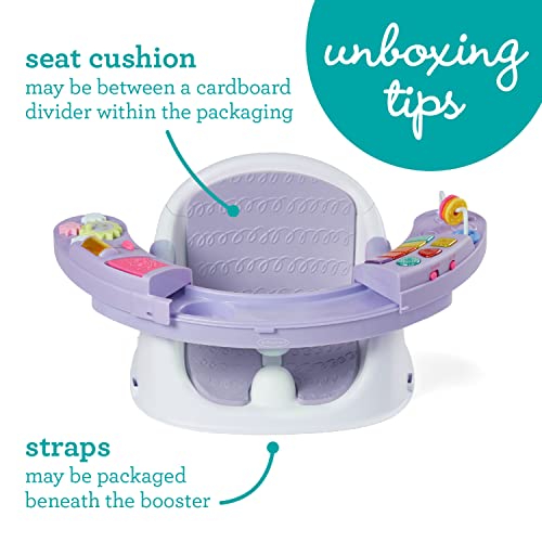 Infantino Music & Lights 3-in-1 Discovery Seat and Booster for girls - Convertible booster, infant activity seat and feeding chair with electronic piano for sensory exploration for babies and toddlers from AmazonUs/INFCT