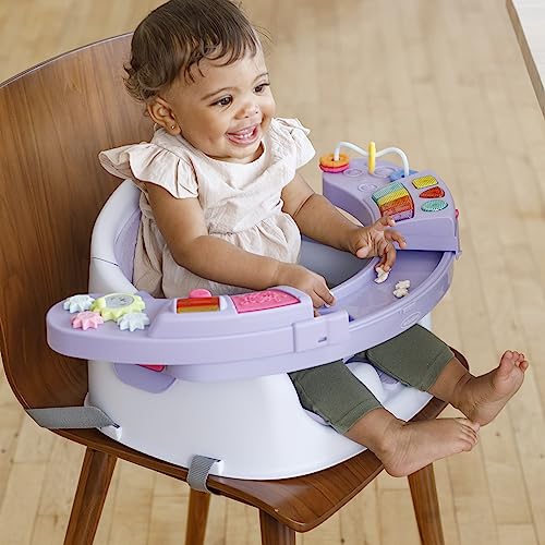 Infantino Music & Lights 3-in-1 Discovery Seat and Booster for girls - Convertible booster, infant activity seat and feeding chair with electronic piano for sensory exploration for babies and toddlers from AmazonUs/INFCT