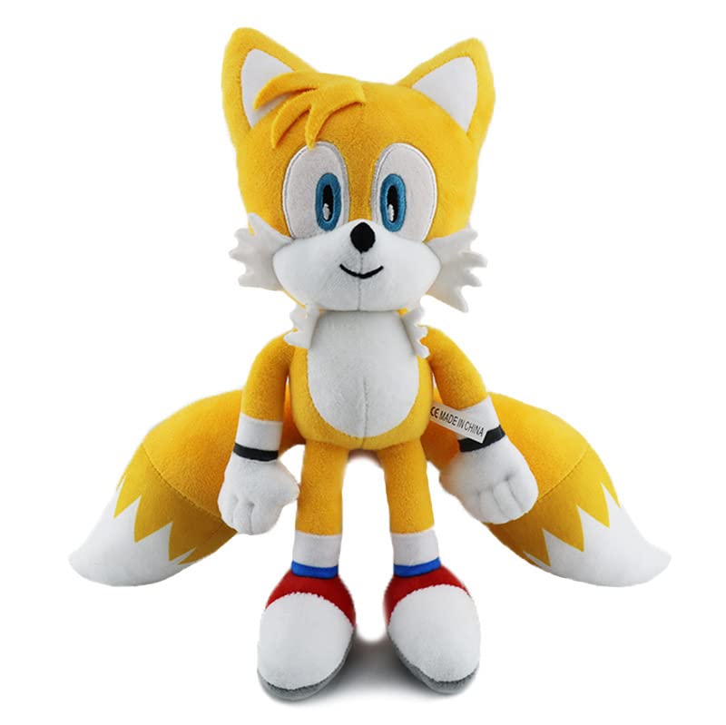 for Hedgehog 12" Plush Toys, for Knuckles Shadow Tails Plush Doll Toys Gifts for Boys and Girls Cartoon Character Plush Children (Tails ) from NEXT STOP M