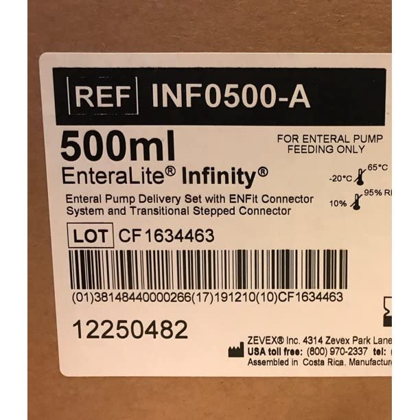 Infinity Feeding Pump Bags INF0500-A Legacy with Transition Connector - 30 Units by InfinityBags