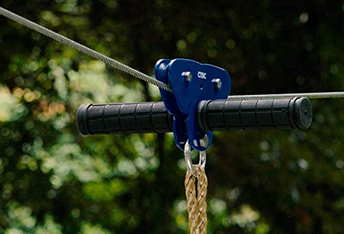 CTSC 95 Foot Zip Line Kit with Stainless Steel Spring Brake and Seat from CTSC
