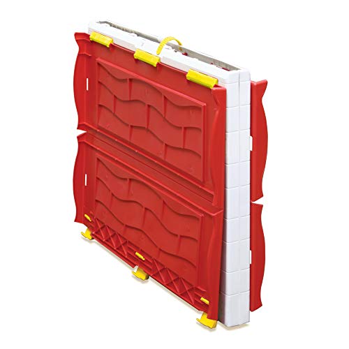 Ram Quality Products Kid's Classic Real Feel Cottage Compact Foldable Plastic Toddler Outdoor Playhouse for Children Ages 2 Years Old and Up, White by Ram Quality Products