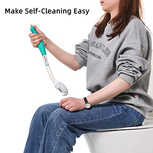 Fanwer Bottom Buddy Toilet Aids for Motion Assistance Long Reach Comfort Wiper Extends Your Reach Over 15" Grips Toilet Paper or Pre-Moistened Wipes from Fanwer