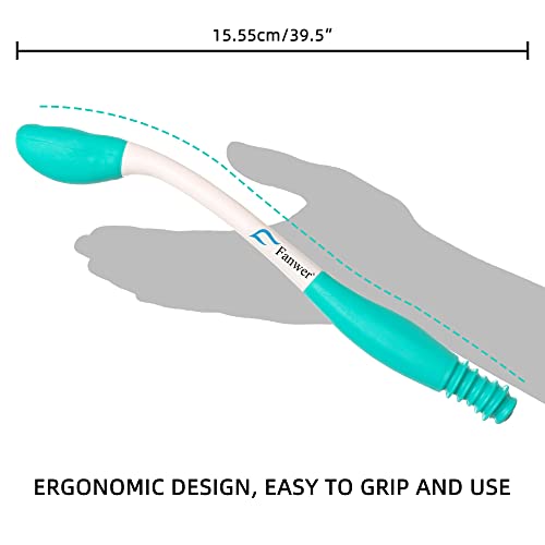 Fanwer Bottom Buddy Toilet Aids for Motion Assistance Long Reach Comfort Wiper Extends Your Reach Over 15" Grips Toilet Paper or Pre-Moistened Wipes from Fanwer
