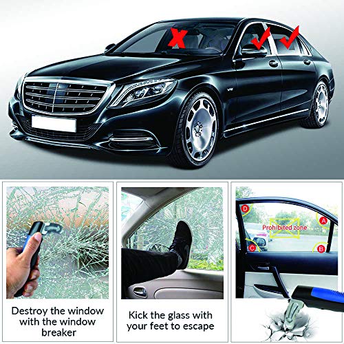 Car Assist Handle Cane-Portable Vehicle Support Handle-Automotive Door Assist Handles with Window Breaker Standing Mobility Aid for Elderly by Puyue