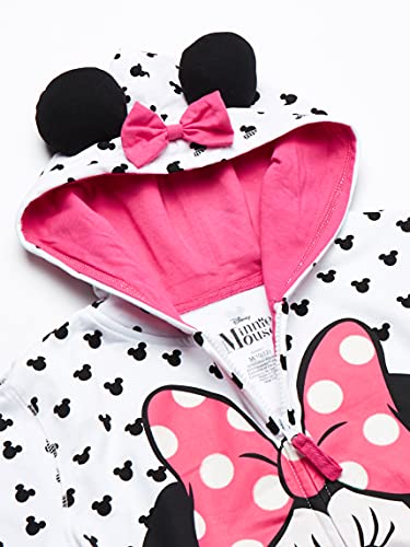 Disney girls Minnie W Bow & Ear fashion hoodies, White, 4T US by Freeze Children's Apparel