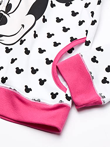 Disney girls Minnie W Bow & Ear fashion hoodies, White, 4T US by Freeze Children's Apparel