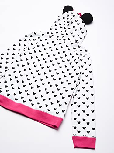 Disney girls Minnie W Bow & Ear fashion hoodies, White, 4T US by Freeze Children's Apparel