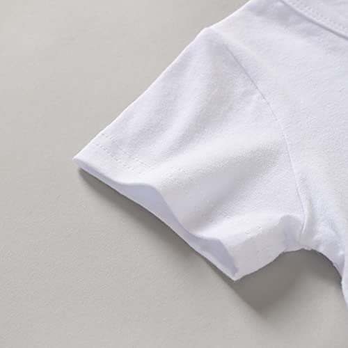 Goodplayer Baby Toddler Girls Summer Shorts Sets Kids Watermelon Letter Print Tops Shorts Outfits Clothes for 1-4 Years Old Pink from 