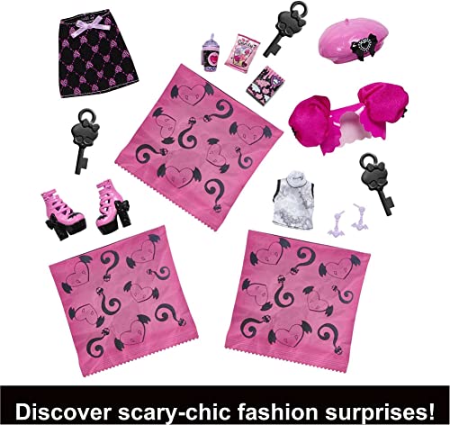 Monster High Doll and Fashion Set, Draculaura with Dress-Up Locker and 19+ Accessories, Skulltimate Secrets by Mattel