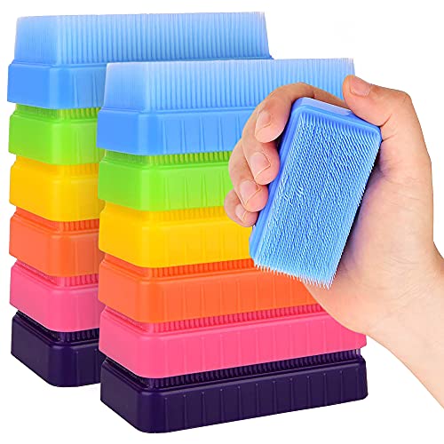 Special Supplies Therapressure Therapy Brush for Occupational and Sensory Brushing, 12 Pack, Stimulating and Calming Tools for Kids and Adults, Soft Flexible Bristles, Latex Free by Special Supplies