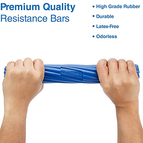 FlintRehab Premium Quality Flex Therapy Bar (3 Pack) - Relieve Tennis & Golfers Elbow Tendonitis Pain - Arm Exercise Wrist & Hand Strength Forearm Grip - 3 Variable Resistance Bars - Injury Recovery by FlintRehab