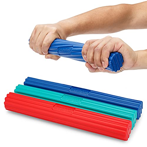 FlintRehab Premium Quality Flex Therapy Bar (3 Pack) - Relieve Tennis & Golfers Elbow Tendonitis Pain - Arm Exercise Wrist & Hand Strength Forearm Grip - 3 Variable Resistance Bars - Injury Recovery by FlintRehab