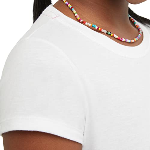 Hanes Little Girls' Jersey Cotton Tee (Pack of 2), White, Large by Hanes Women's Activewear