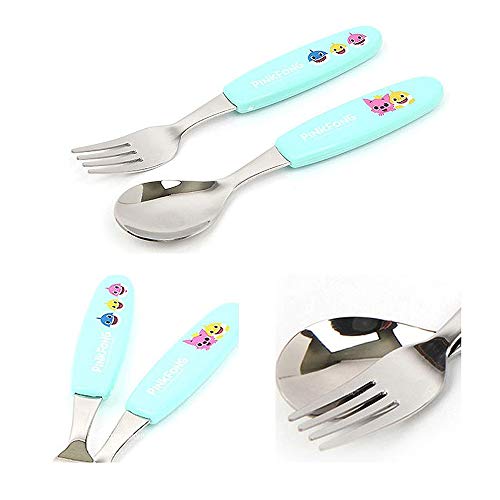 Baby Shark Family School Lunch Utensil Set : Spoon & Fork from 